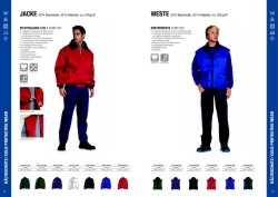 Katalog für Wind & Regen / Kälte & Schnee Wetterschutzkatalog