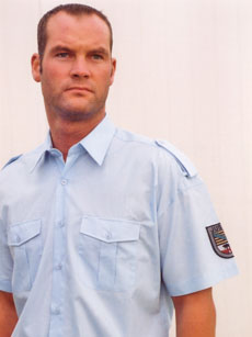 Diensthemd kurzarm hellblau