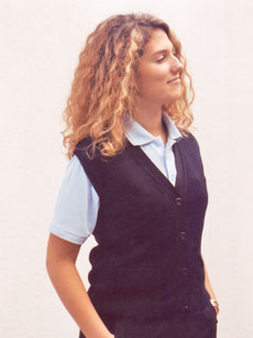 Artikel 108050 Strickweste ohne Arm Sachsen-Anhalt blau